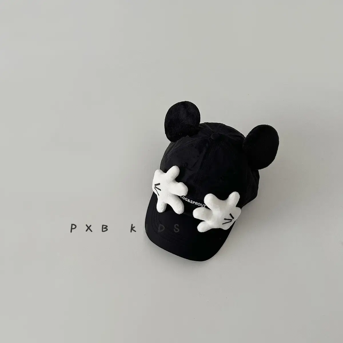 Cute Duckbill Sun Hats for Boys Girls Black White Pink - Image 3
