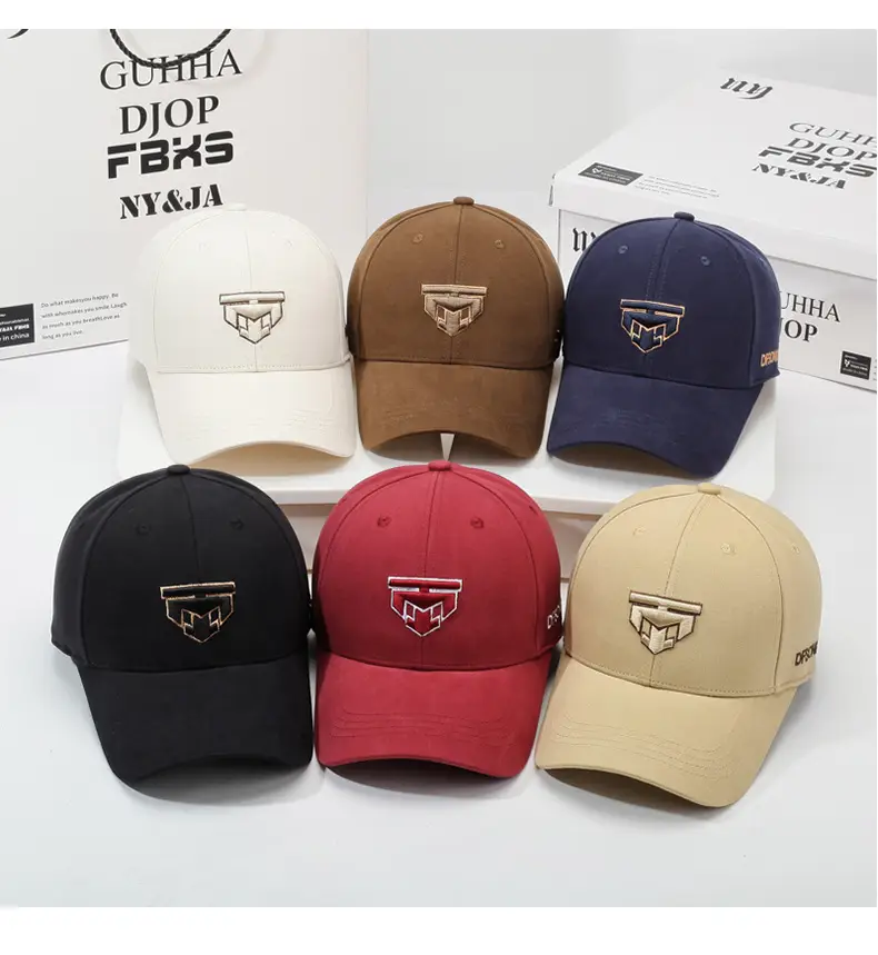 Men Embroidered Baseball Cap Arrow Design Brown — feature 8