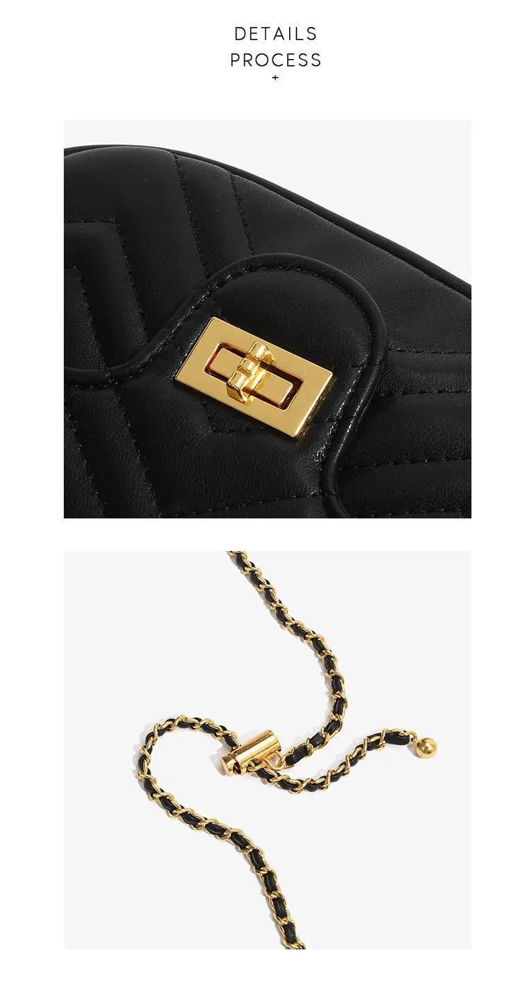 Chanel Style Quilted Chain Crossbody Bag for Women — feature 12