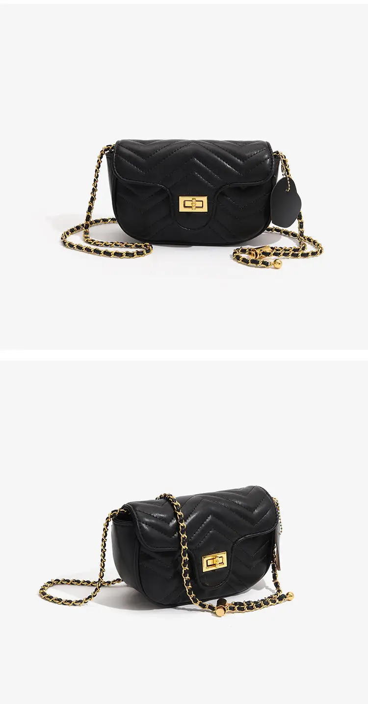 Chanel Style Quilted Chain Crossbody Bag for Women — feature 16