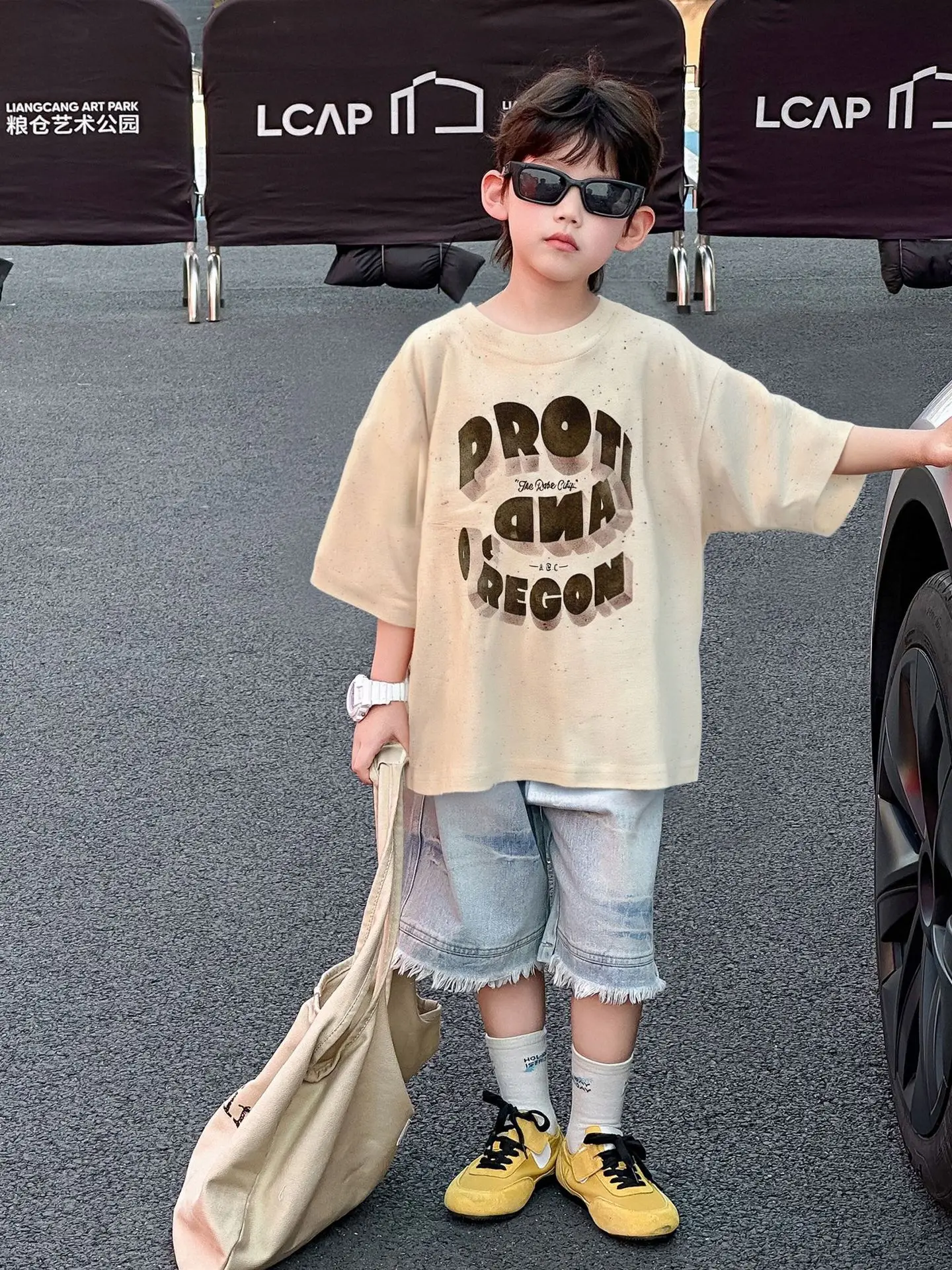 Boys Cotton Printed T-Shirt Shorts Set Summer 2025