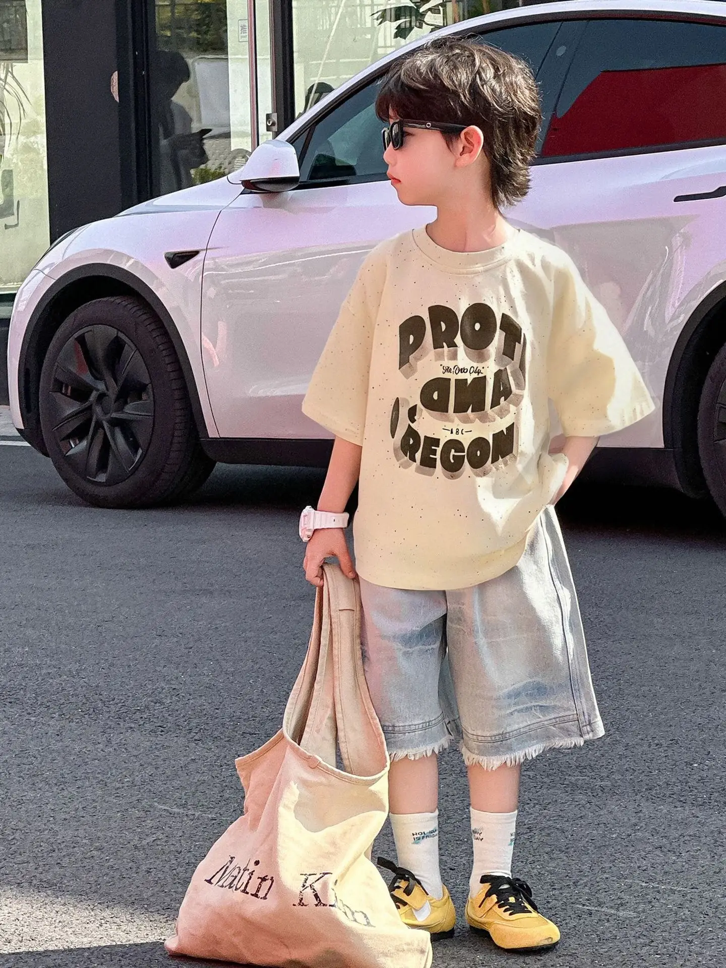 Boys Cotton Printed T-Shirt Shorts Set Summer 2025 — feature 5