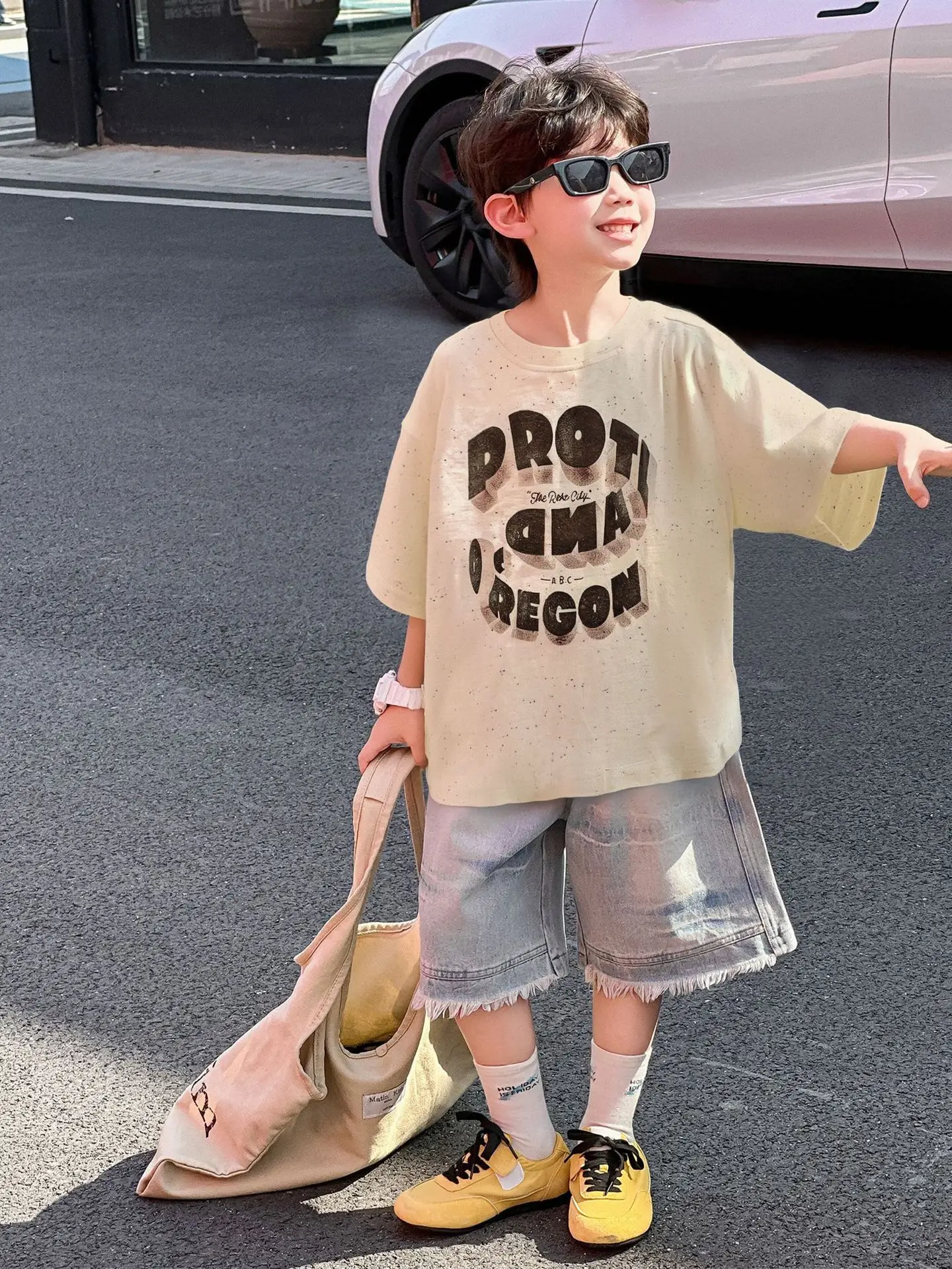 Boys Cotton Printed T-Shirt Shorts Set Summer 2025 — feature 6