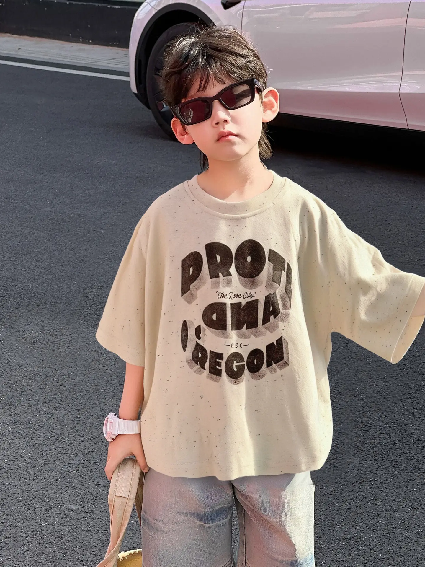 Boys Cotton Printed T-Shirt Shorts Set Summer 2025 — feature 7