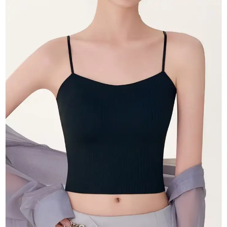 Women's Seamless Camisole with Back Design & Fixed Cup Pad - Image 2