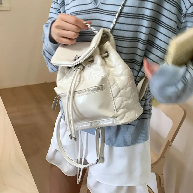 Yellow Chanel-Style Women's Backpack 2026 New Fashion - Image 9