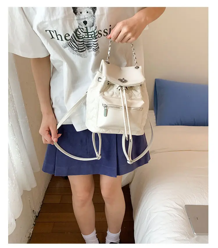 Yellow Chanel-Style Women's Backpack 2026 New Fashion — feature 13