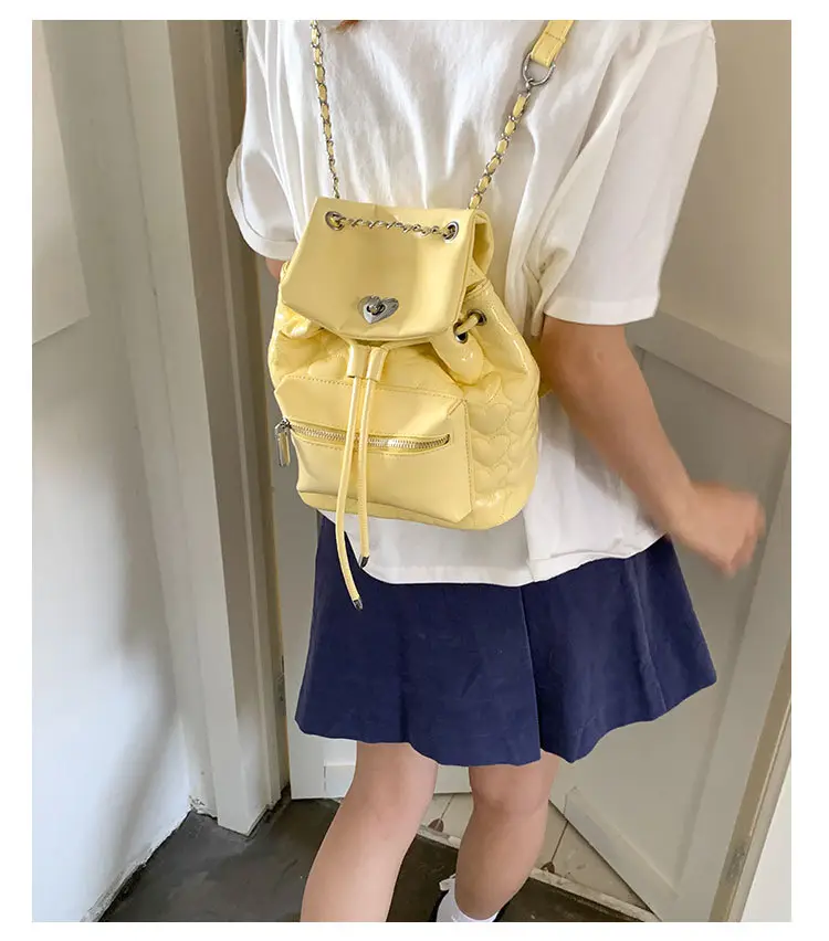 Yellow Chanel-Style Women's Backpack 2026 New Fashion — feature 15