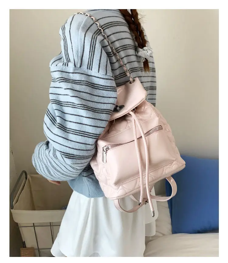 Yellow Chanel-Style Women's Backpack 2026 New Fashion — feature 34
