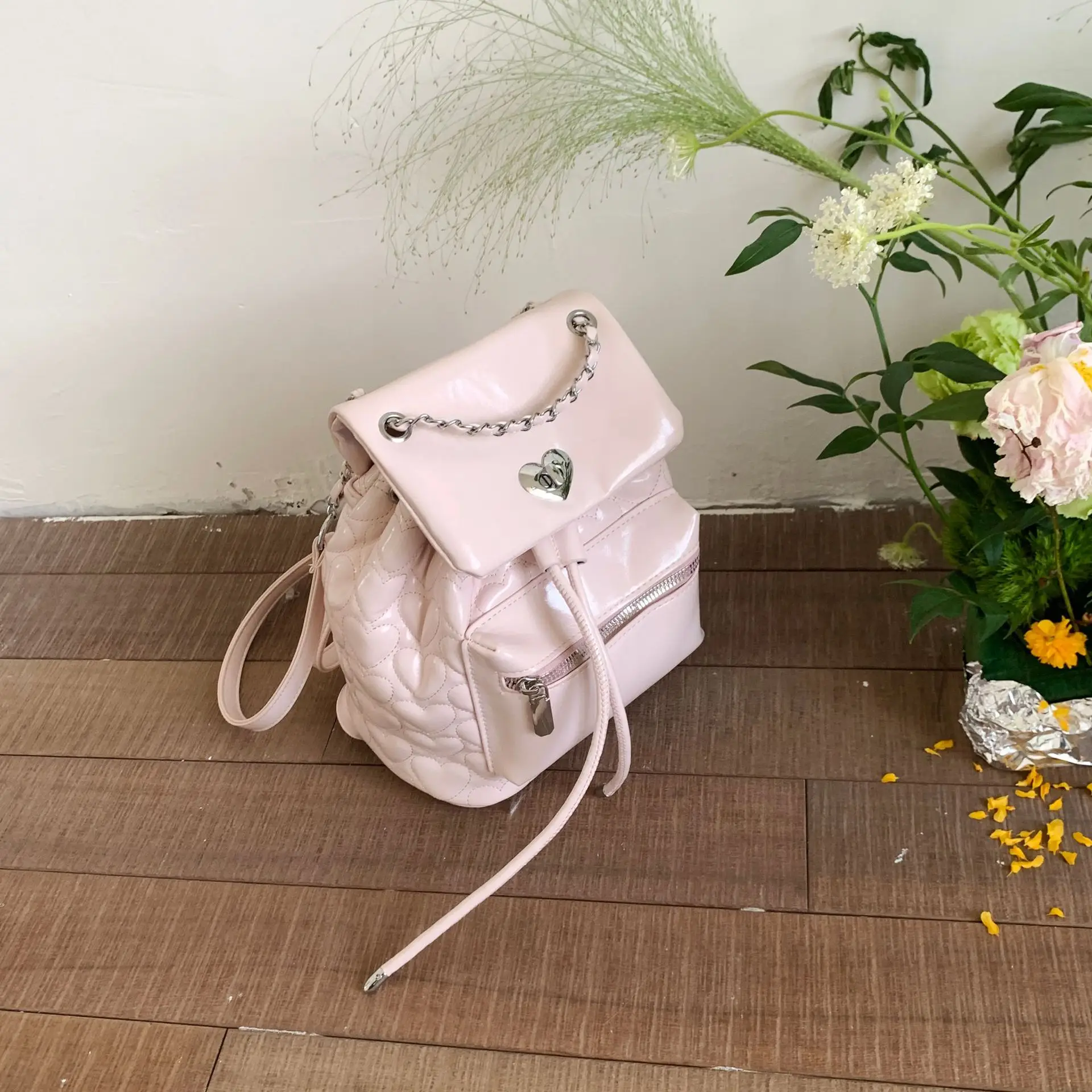 Yellow Chanel-Style Women's Backpack 2026 New Fashion - Image 2