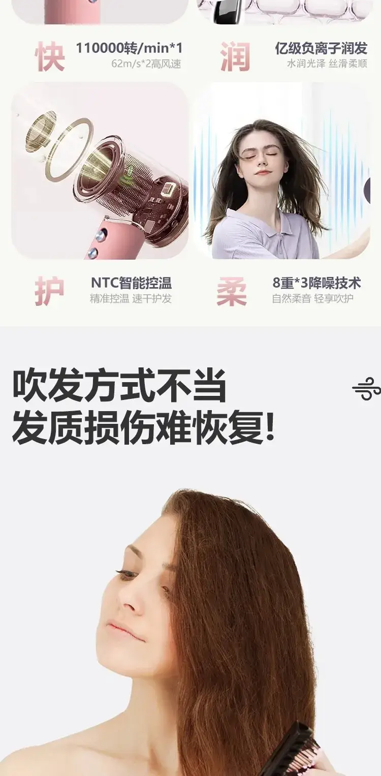 Leafless Hair Dryer with Negative Ion Technology — feature 5