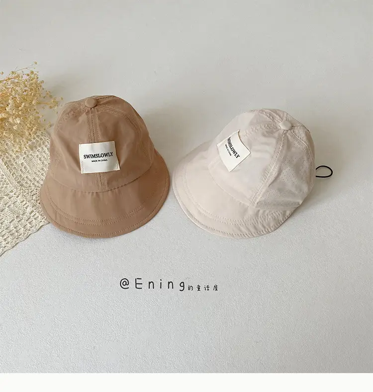 Baby Mesh Sun Hat Brown Large Bristle — feature 12