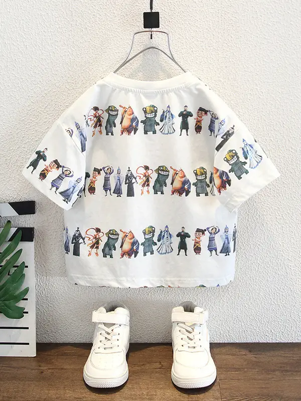 8181 Boys T-Shirt Summer 2026 Kids Cartoon Print - Image 6