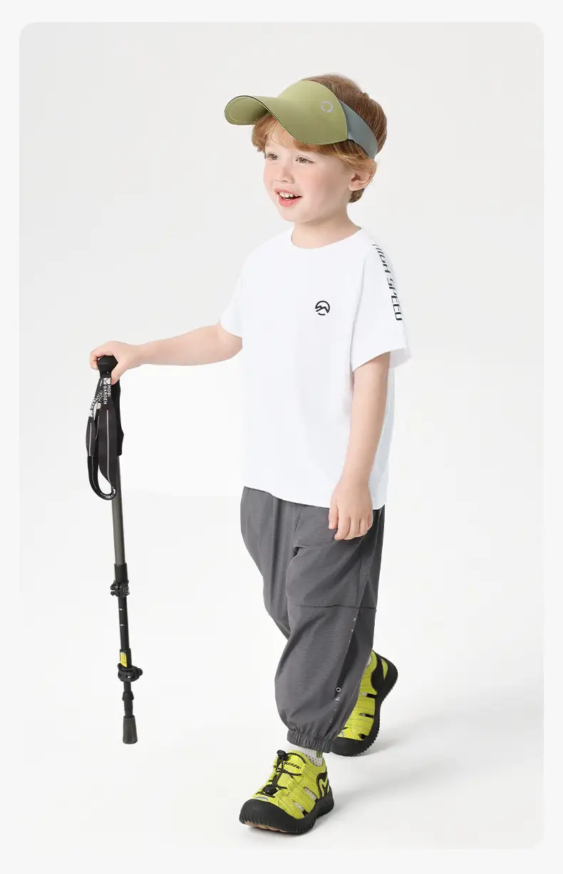 Kids Antibacterial T-Shirt White Short Sleeve Summer — feature 27