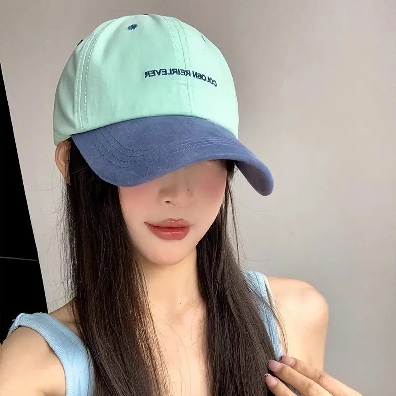 Women Pink Cat Print Baseball Cap Summer Wear - Image 6