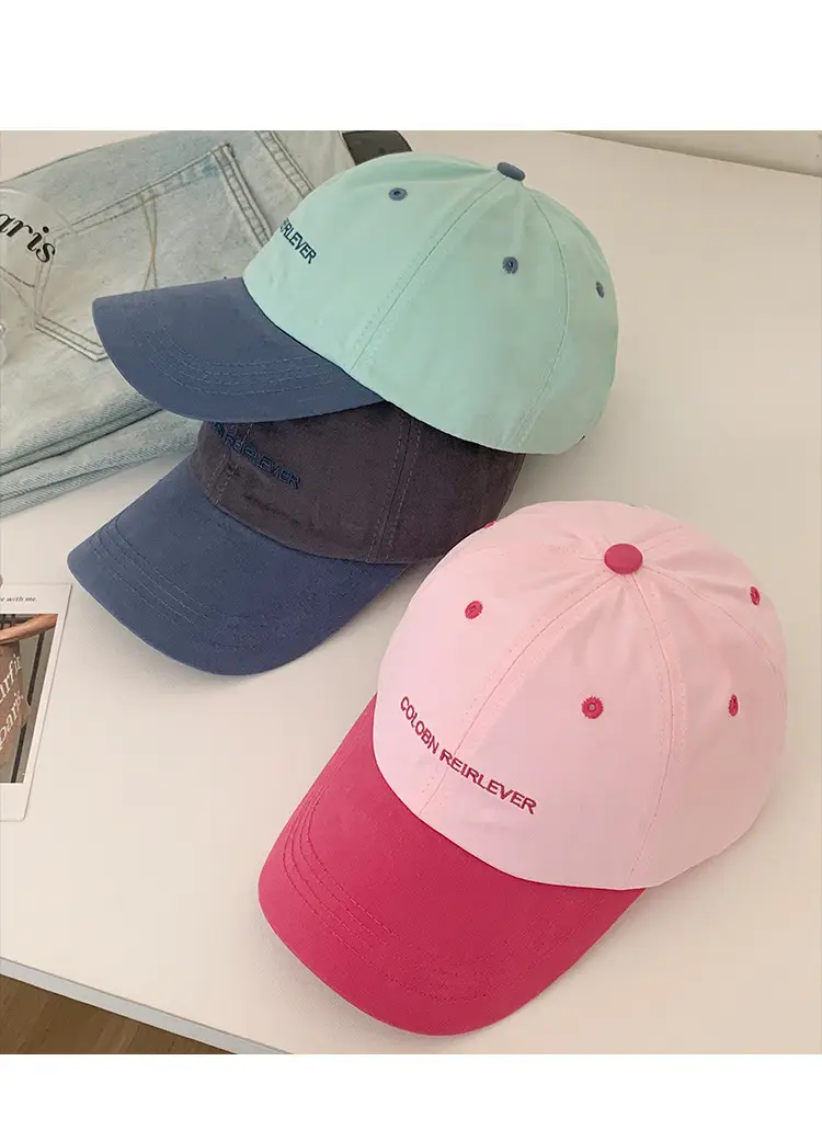 Women Pink Cat Print Baseball Cap Summer Wear — feature 12