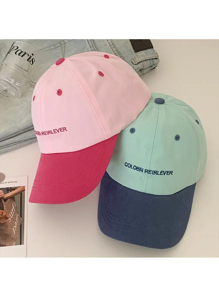Women Pink Cat Print Baseball Cap Summer Wear — feature 13