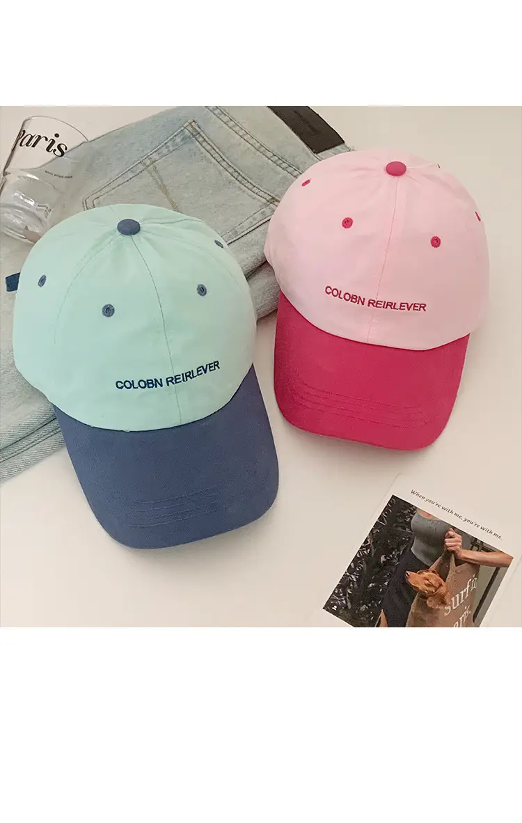 Women Pink Cat Print Baseball Cap Summer Wear — feature 14