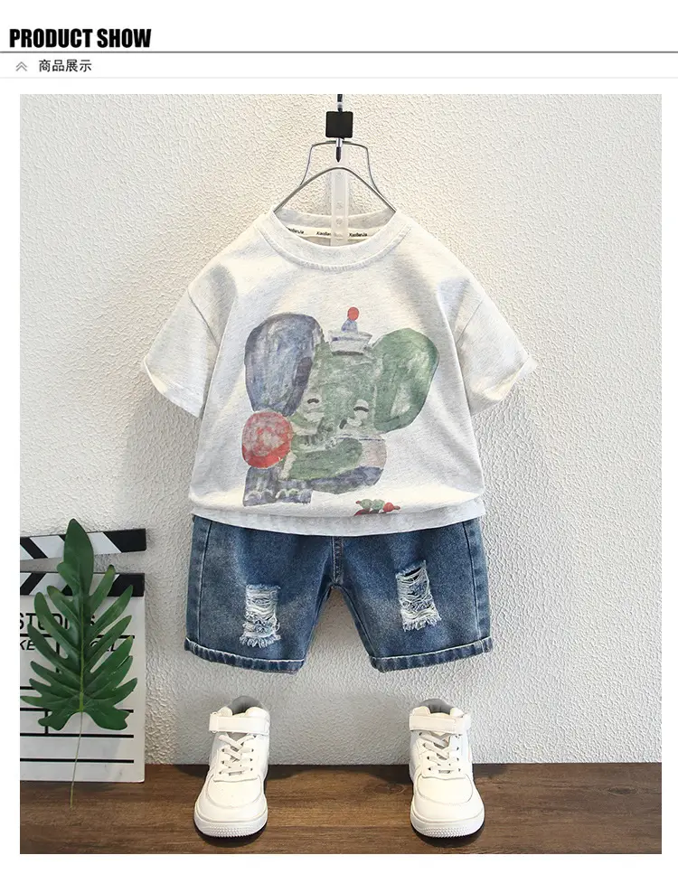 8183 Boys T-Shirt Cartoon Elephant Print 2026 — feature 6