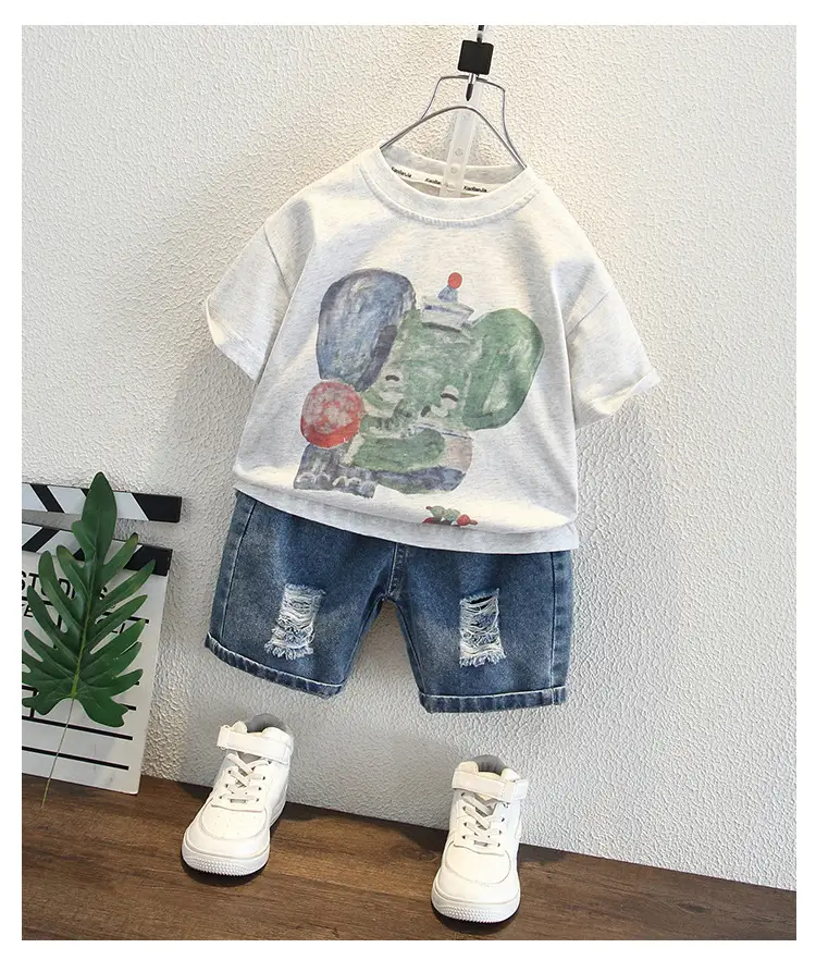8183 Boys T-Shirt Cartoon Elephant Print 2026 — feature 7