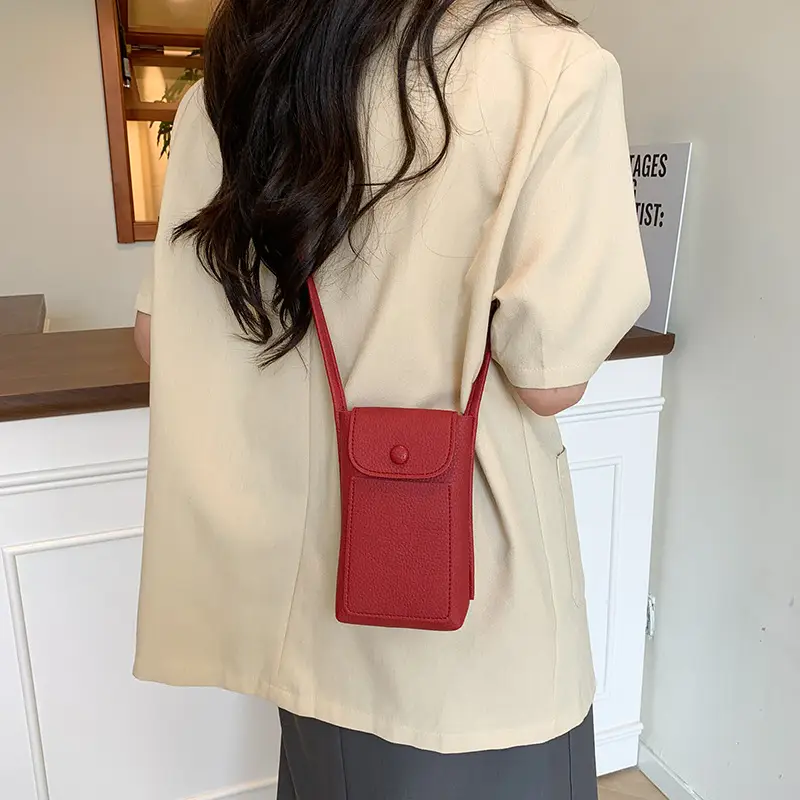 2025 Mini Mobile Phone Bag Women's Solid Color Shoulder Crossbody - Image 11