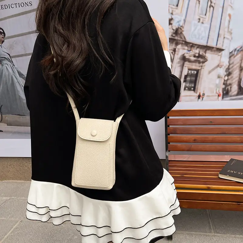2025 Mini Mobile Phone Bag Women's Solid Color Shoulder Crossbody - Image 12