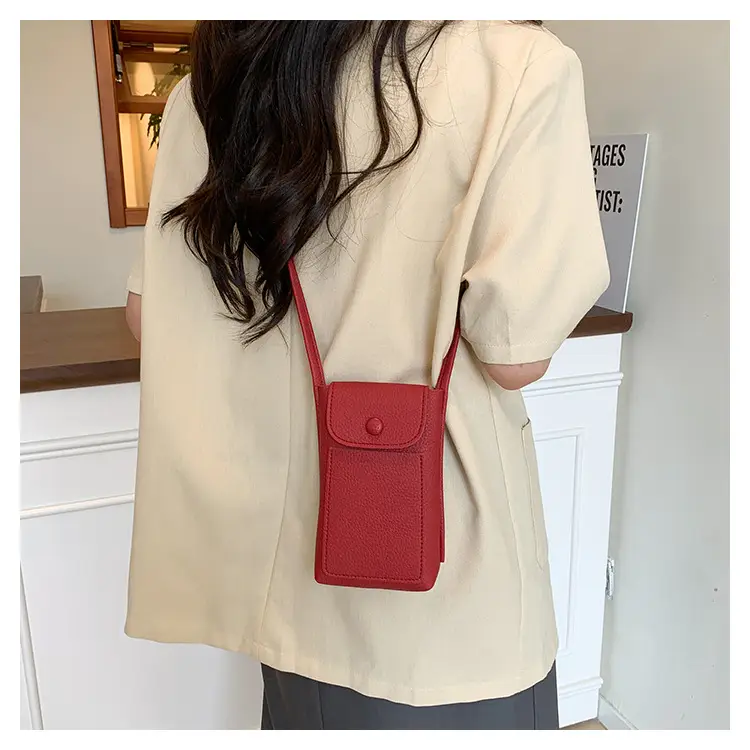 2025 Mini Mobile Phone Bag Women's Solid Color Shoulder Crossbody — feature 13