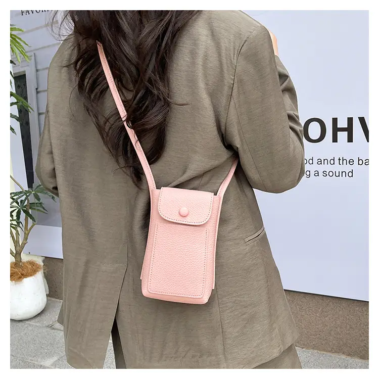 2025 Mini Mobile Phone Bag Women's Solid Color Shoulder Crossbody — feature 16