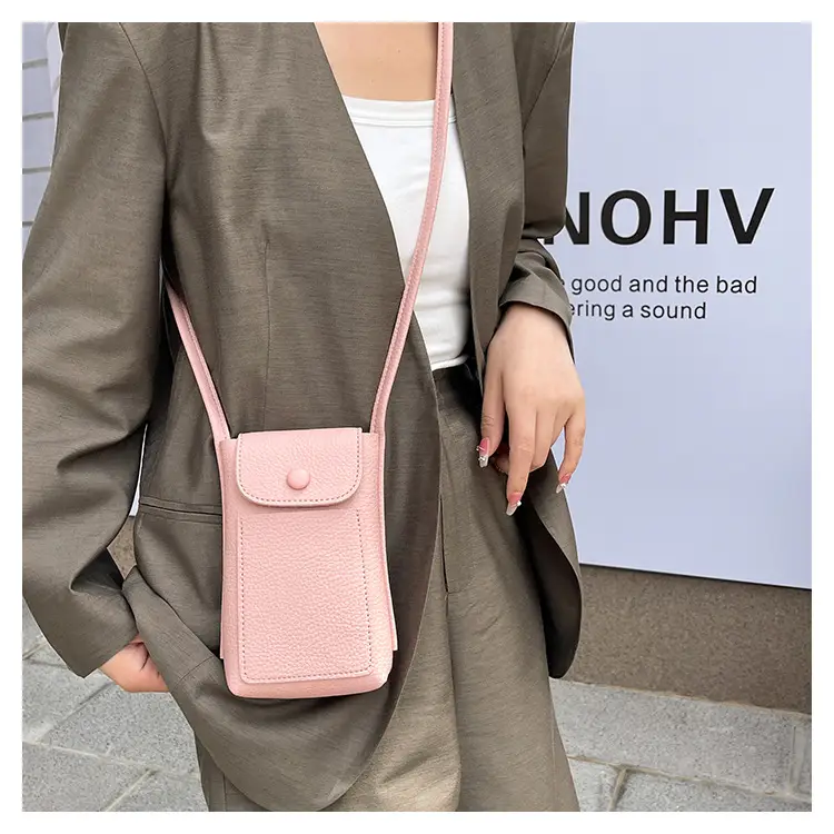 2025 Mini Mobile Phone Bag Women's Solid Color Shoulder Crossbody — feature 17