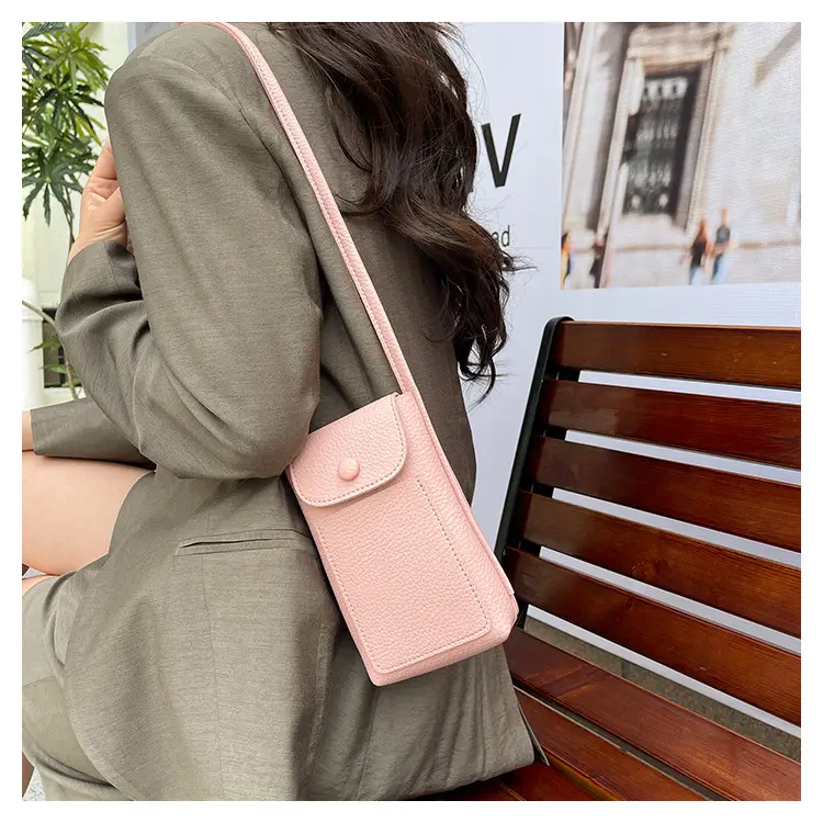 2025 Mini Mobile Phone Bag Women's Solid Color Shoulder Crossbody — feature 18
