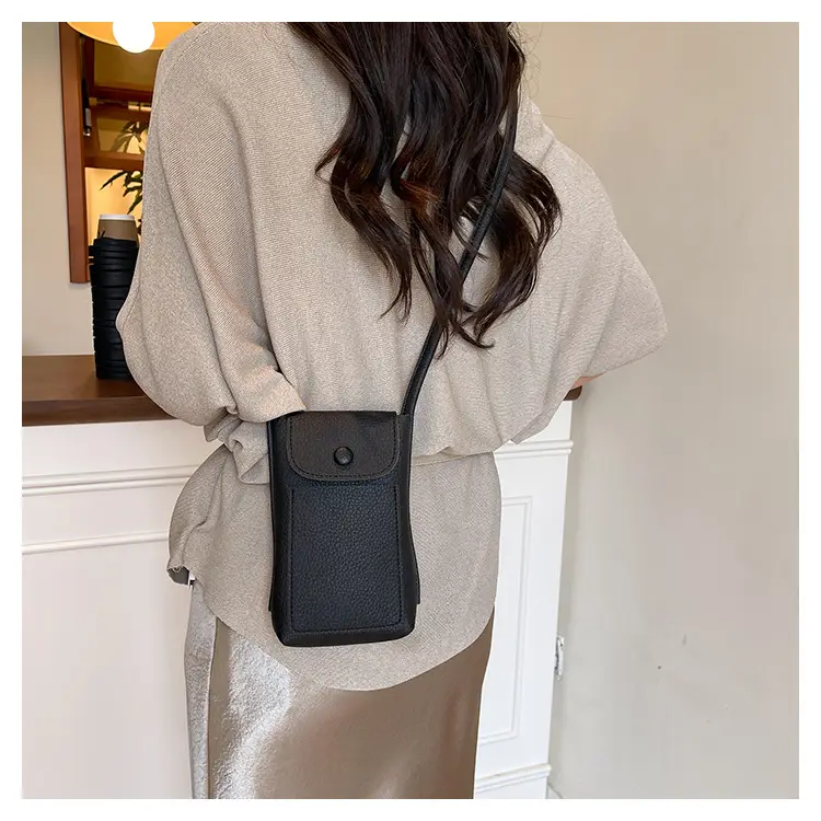 2025 Mini Mobile Phone Bag Women's Solid Color Shoulder Crossbody — feature 19