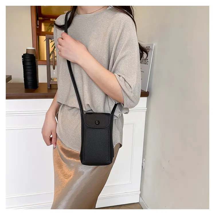 2025 Mini Mobile Phone Bag Women's Solid Color Shoulder Crossbody — feature 20