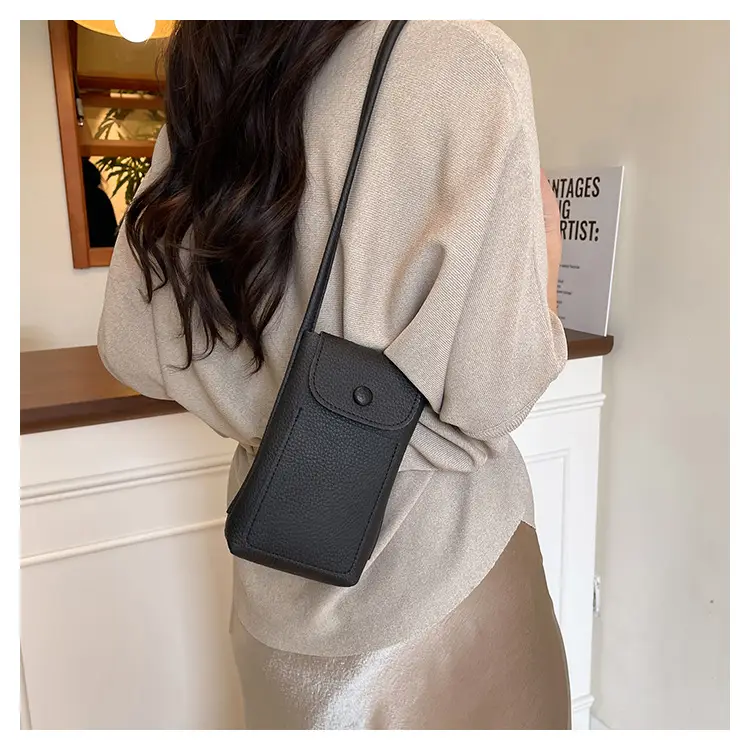 2025 Mini Mobile Phone Bag Women's Solid Color Shoulder Crossbody — feature 21