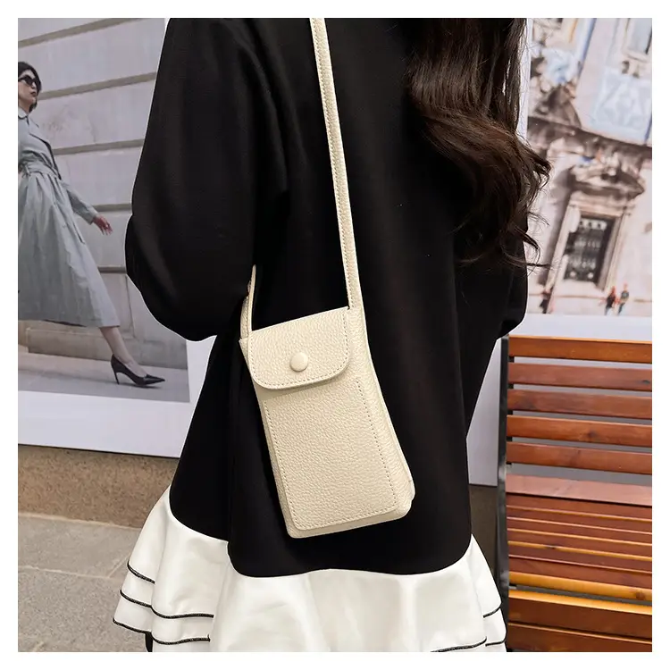 2025 Mini Mobile Phone Bag Women's Solid Color Shoulder Crossbody — feature 23