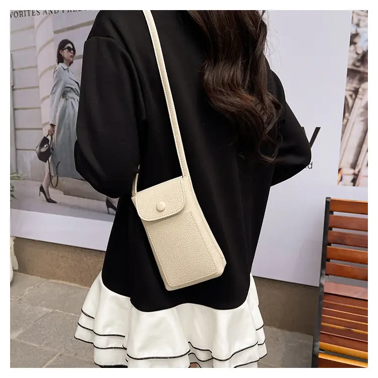 2025 Mini Mobile Phone Bag Women's Solid Color Shoulder Crossbody — feature 24