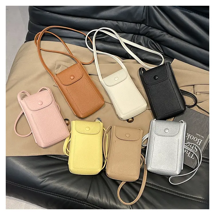 2025 Mini Mobile Phone Bag Women's Solid Color Shoulder Crossbody — feature 25
