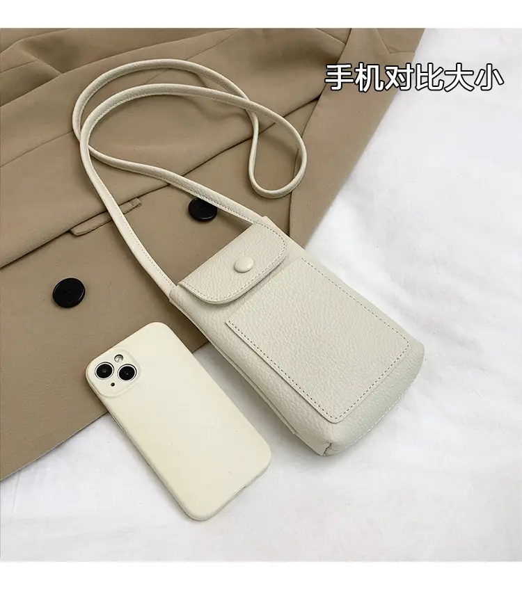 2025 Mini Mobile Phone Bag Women's Solid Color Shoulder Crossbody — feature 6