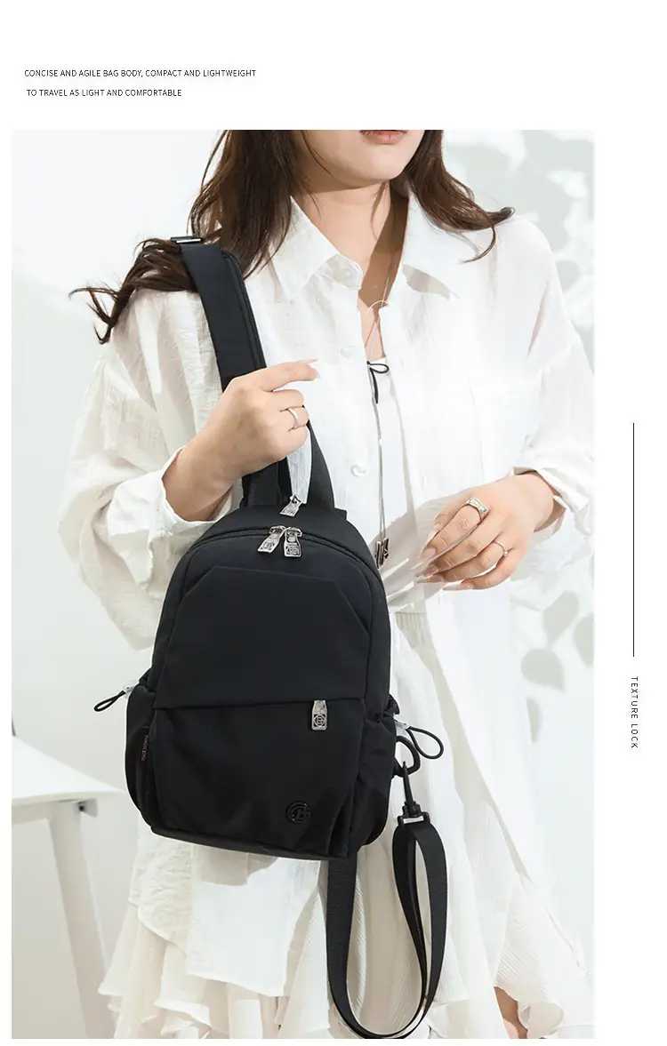 Green Beige Crossbody Backpack for Students & Travel — feature 21