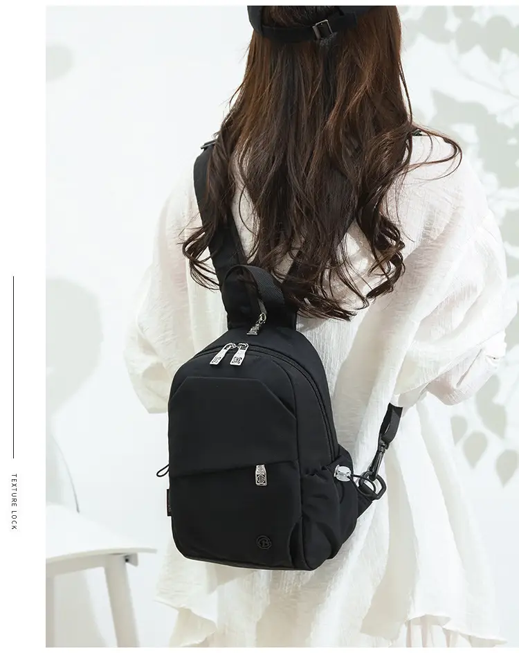 Green Beige Crossbody Backpack for Students & Travel — feature 22