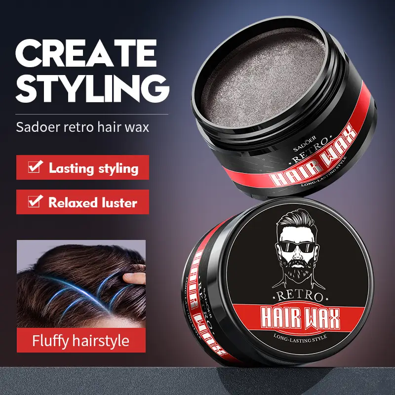 Sadoer Retro Hair Wax for Long-lasting Styling - Image 3