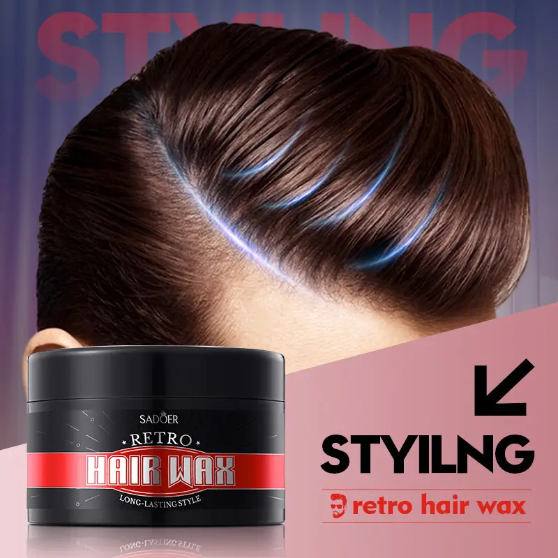 Sadoer Retro Hair Wax for Long-lasting Styling - Image 4