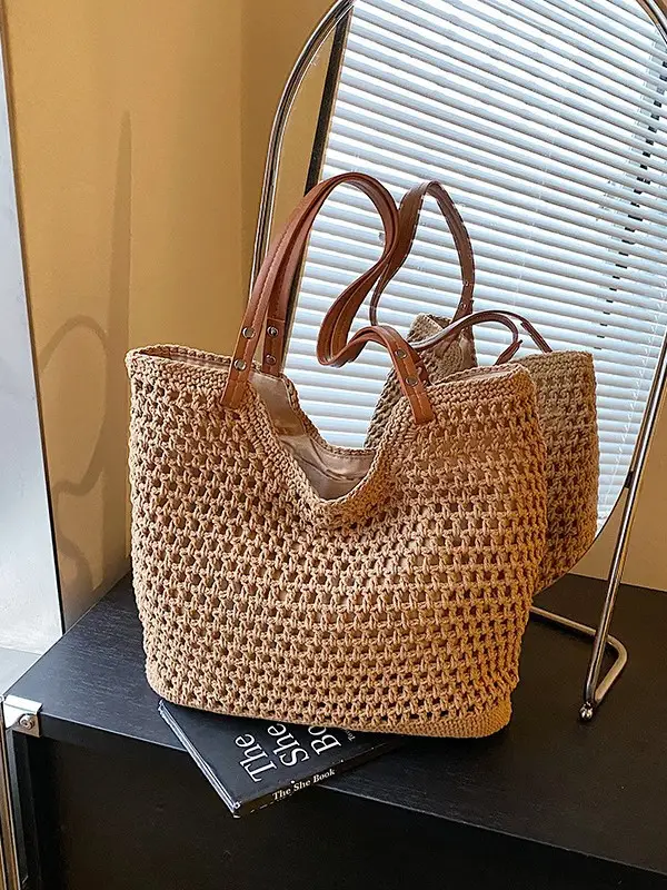 Women's Hollow Knitted Shoulder Bag Summer 2025 - Image 6