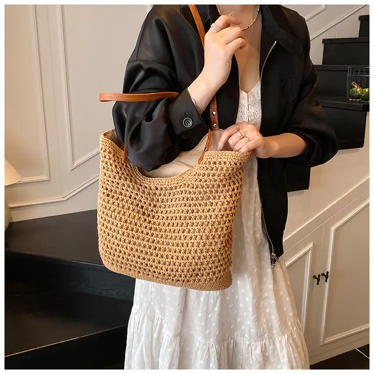 Women's Hollow Knitted Shoulder Bag Summer 2025 — feature 14