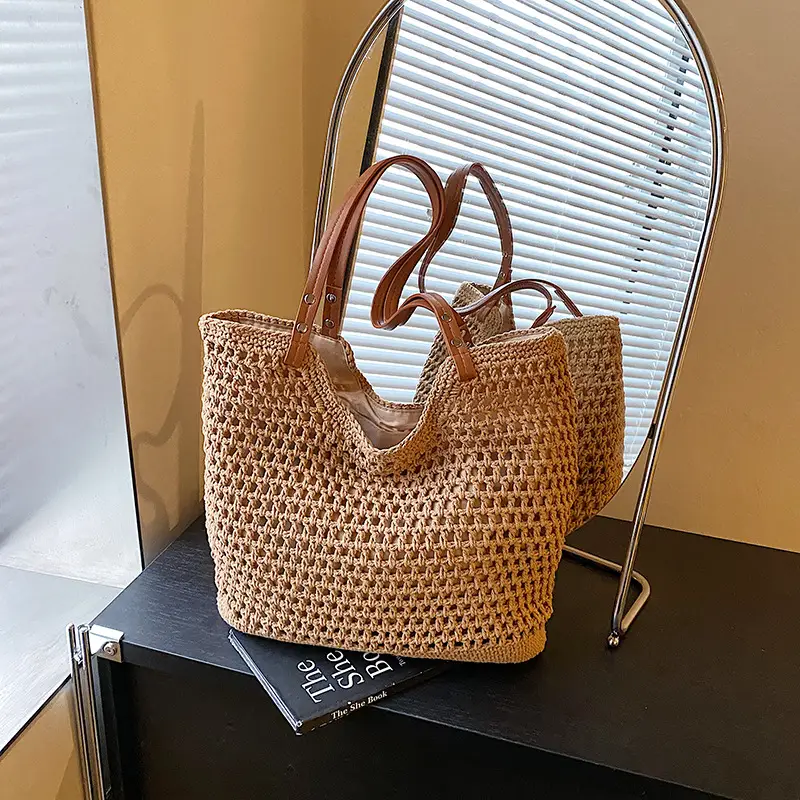 Women's Hollow Knitted Shoulder Bag Summer 2025 - Image 2
