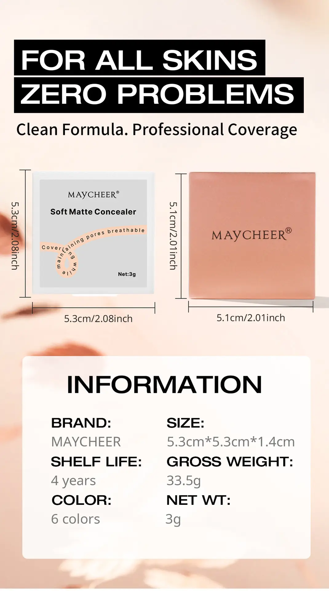 Maycheer Waterproof Concealer for Dark Circles & Acne Marks — feature 14