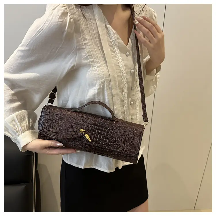 Red Croc Leather Crossbody Bag for Women 2025 — feature 11