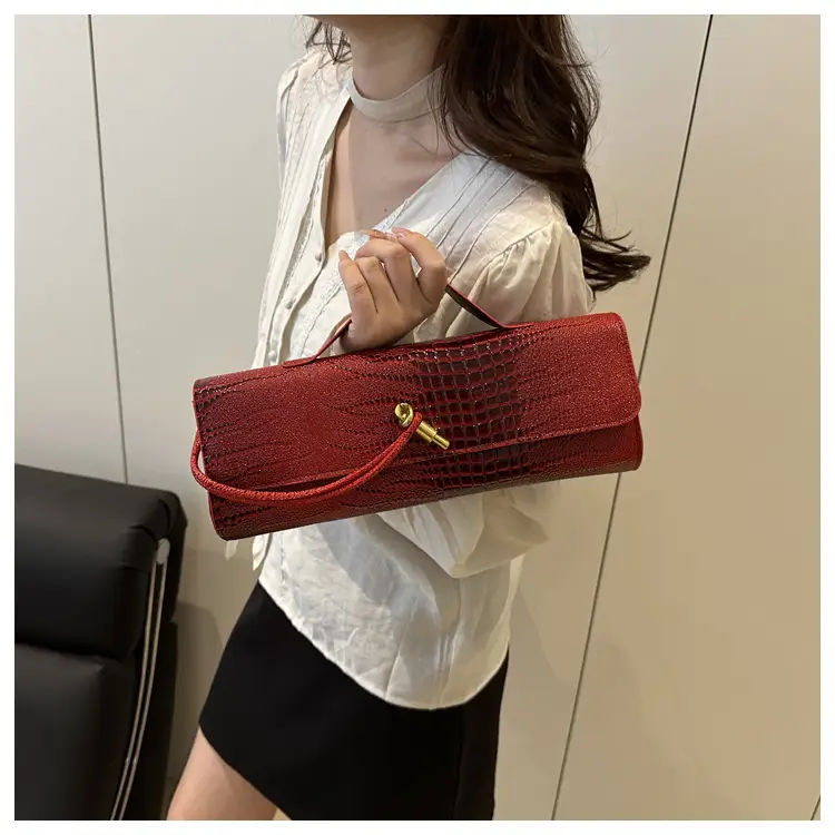 Red Croc Leather Crossbody Bag for Women 2025 — feature 14