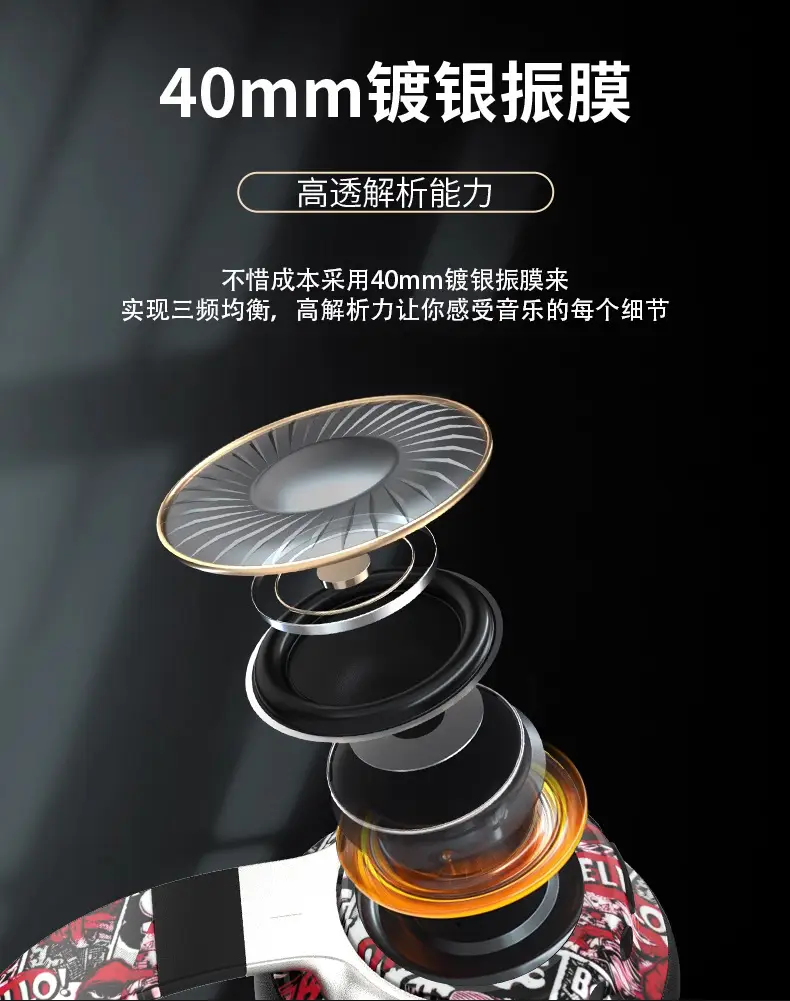 Chinese Graffiti Bluetooth Headphones with Ultra Battery β feature 10