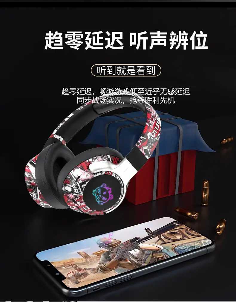 Chinese Graffiti Bluetooth Headphones with Ultra Battery β feature 13