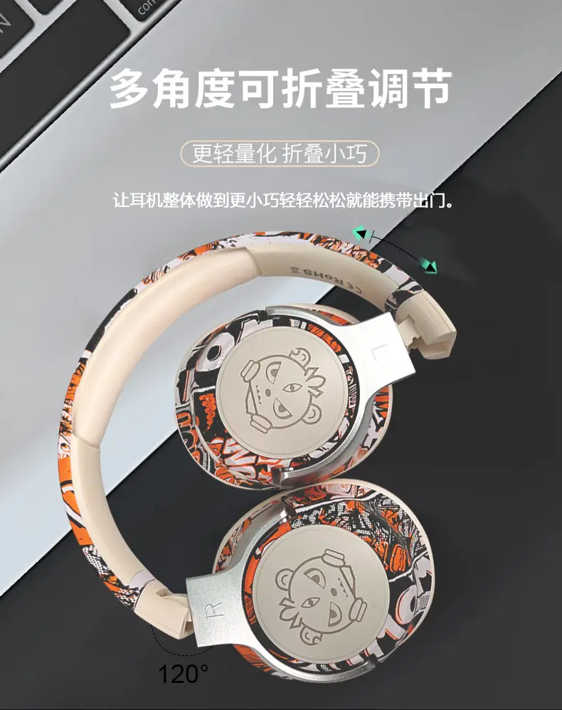 Chinese Graffiti Bluetooth Headphones with Ultra Battery β feature 14